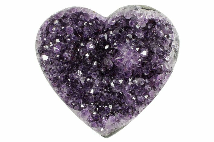 Sparkling Purple Amethyst Heart - Uruguay #364463